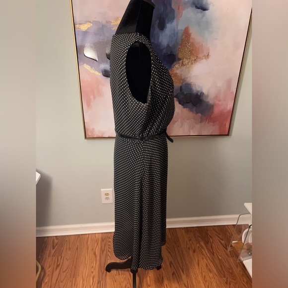 Chadwicks Dress, Size 12, Color: Black/White Polka dot - Picture 3 of 6